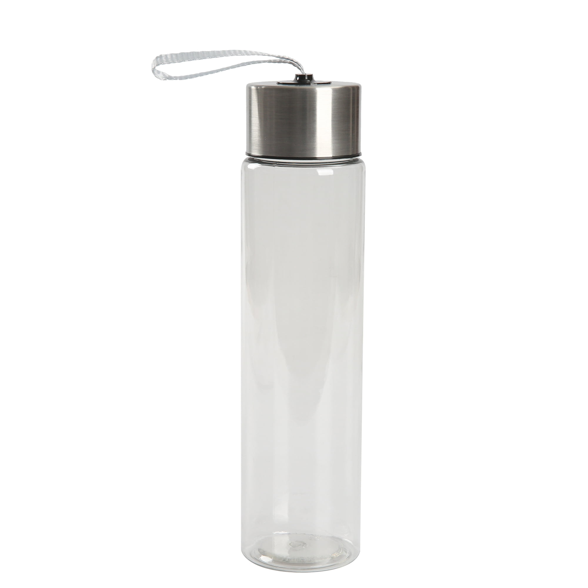 https://i5.walmartimages.com/seo/Mainstays-18-fl-oz-Plastic-Clear-Water-Bottle-with-Stainless-Steel-Screw-Cap-Lid-and-Strap_25318fbf-087b-476c-bb6a-d545cd585cab.08cc46b933136d3618e25d741965bef1.jpeg