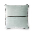 thumbnail image 1 of Mainstays 18 in x 18 in Green River Velvet with Faux Leather Trim Polyester Decorative Pillow Cover, 1 of 5
