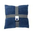 thumbnail image 1 of Mainstays 18 in x 18 in Navy Chenille Decorative Pillow Set, 2 Count, 1 of 6