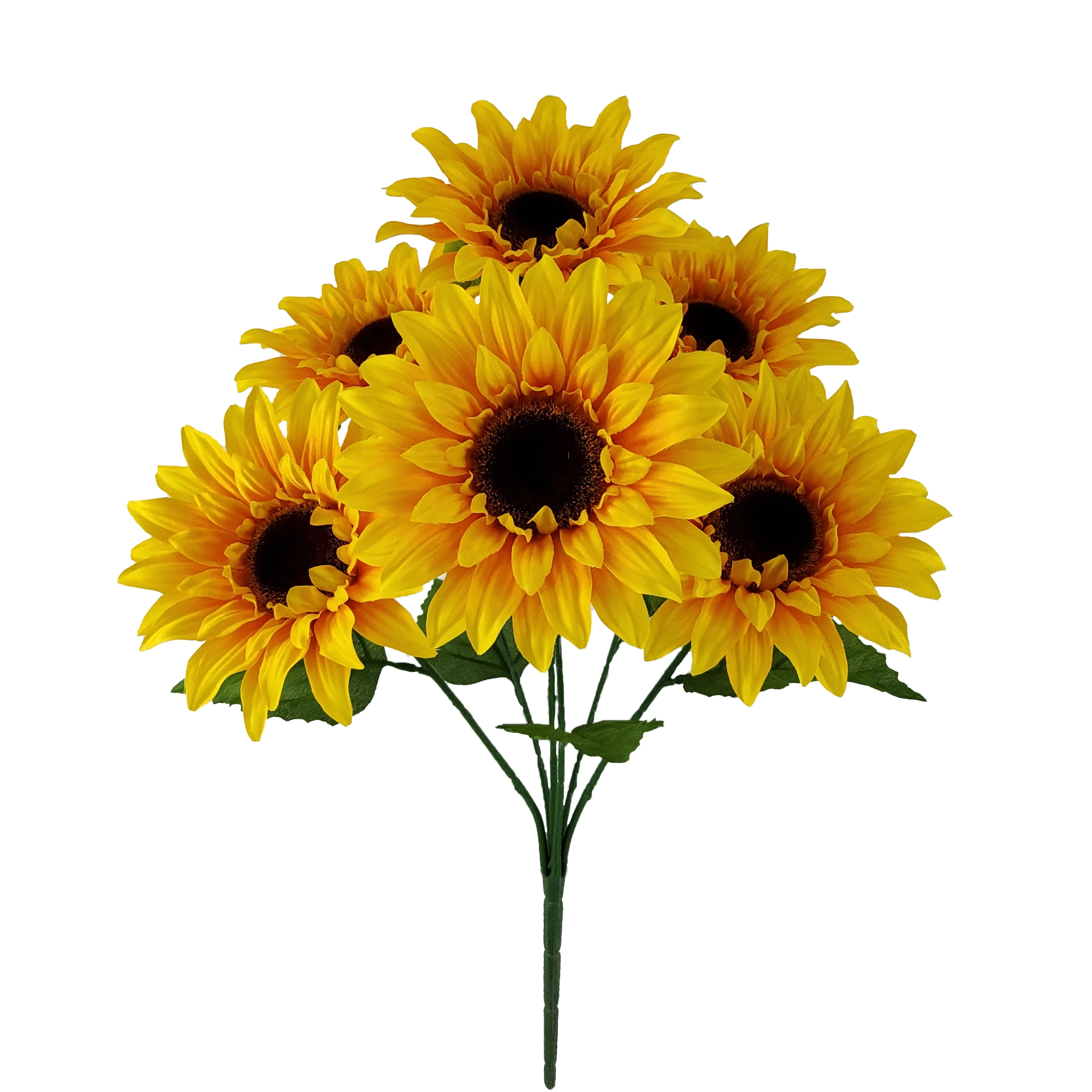Mainstays 18 inches Indoor Artificial Sunflower Bush, Yellow Color.