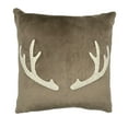 thumbnail image 1 of Mainstays Decorative Antler Pillow, 18 x 18 in, Tan, 1 Count, Adult, 1 of 5