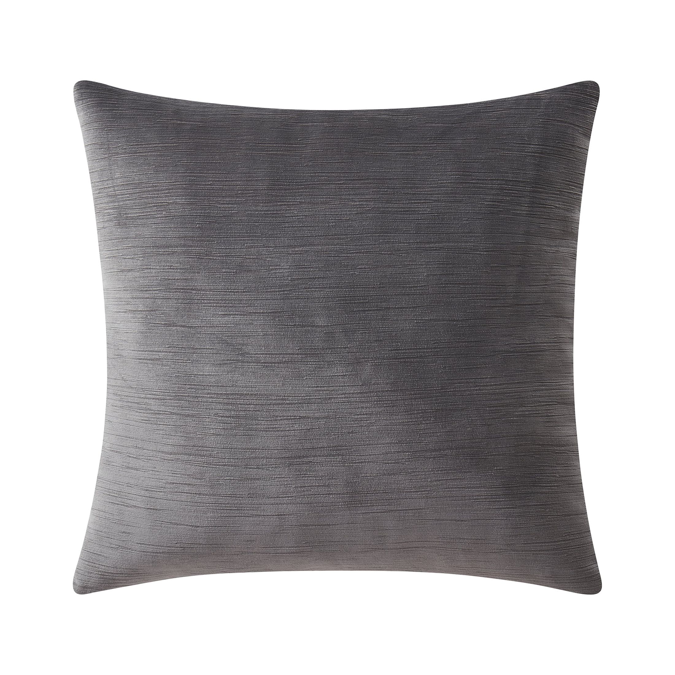 Mainstays Crushed Velvet Square Decorative Pillow, 18" x 18", Dark