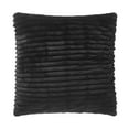 thumbnail image 1 of Mainstays 18" x 18" Rich Black Ruched Fur Decorative Throw Pillow, 1 of 9