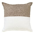 thumbnail image 1 of Mainstays 18" x 18" Two-Toned Brown Bag Polyester Cotton Square Decorative Throw Pillow, 1 of 6