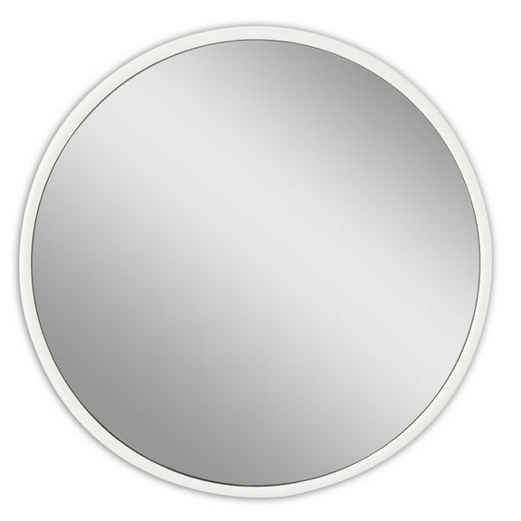 Mainstays 18x18 White Framed Small Decorative Wall Mirror for Bathroom or Living Room