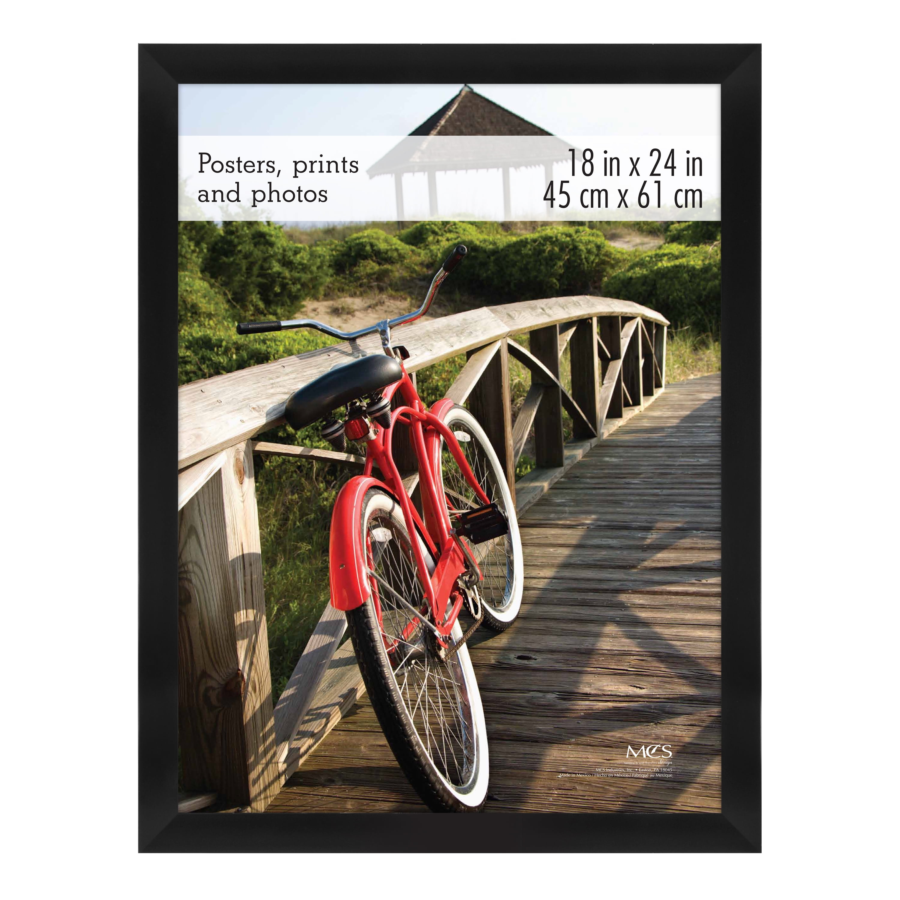 Mainstays 18" x 24" Wide Gallery Poster and Picture Frame, Black