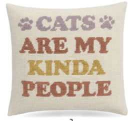 Mainstays 18"x18" Cats Are My Kinda People Decorative Throw Pillow Cover