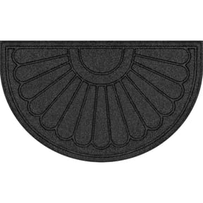 Mainstays 18"x30" Gray Sunburst Polyester Utility Entryway Door Mat