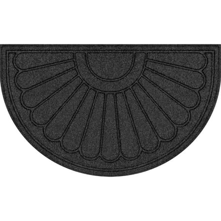 Mainstays 18"x30" Gray Sunburst Polyester Utility Entryway Door Mat