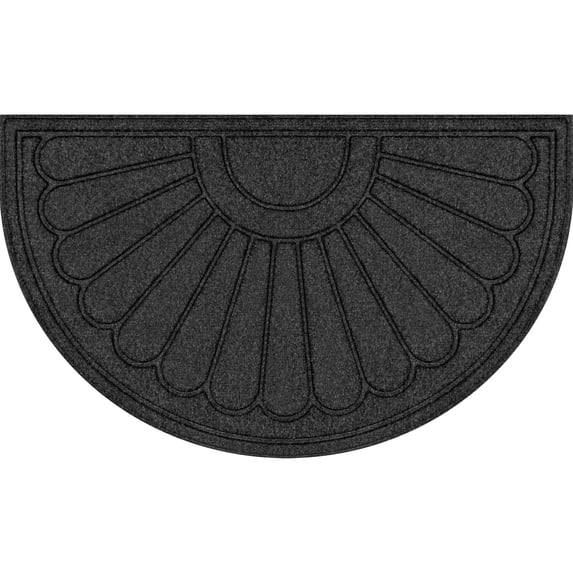 Mainstays 18"x30" Gray Sunburst Polyester Utility Entryway Door Mat