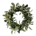 thumbnail image 1 of Mainstays, 18in Indoor Artificial Evergreen Wreath, Green Color, Plastic, Not in Pot., 1 of 8
