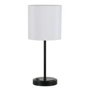 Mainstays 19" Height Black Finish Metal Material Stick Lamp with USB Port, Modern, Office and Dorm