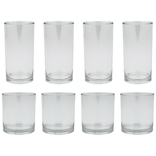 Blank 10 oz Lowball Highball Glass - Insulated Stainless Steel Rocks  Tumblers + Lid