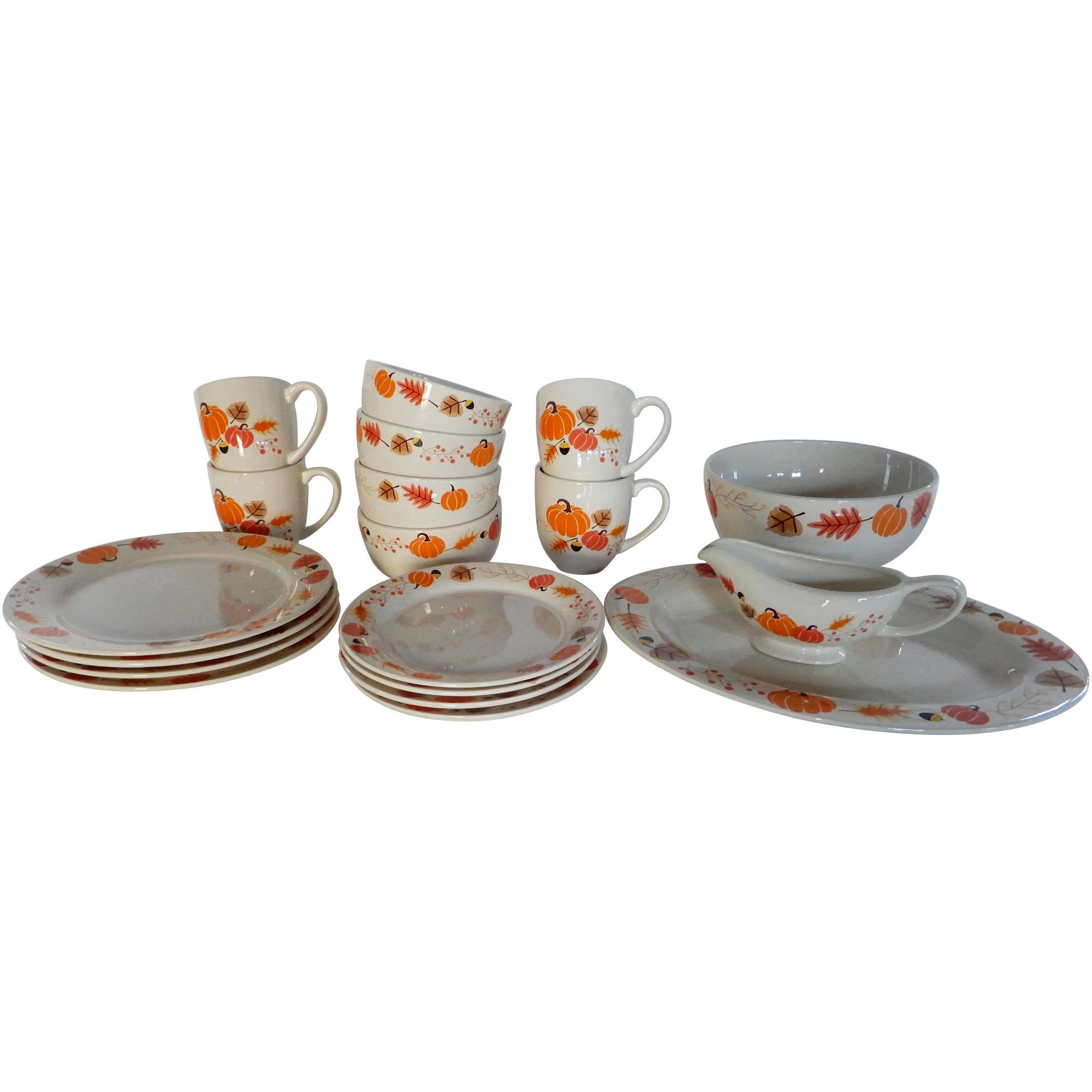 Mainstays 19pc Dinnerware Set