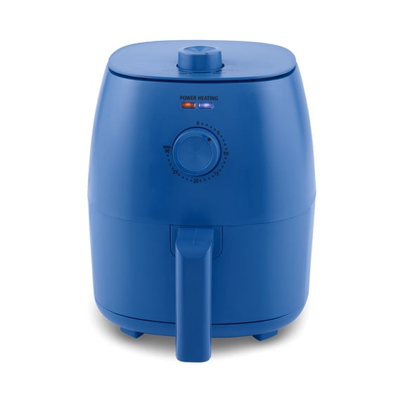 Mainstays 2.2 Quart Air Fryer in Royal Blue with Automatic Shutoff