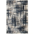 thumbnail interactive-video image 1 of Mainstays 2' 6"x 3'10" Navy Blue Abstract Indoor Area Rug, 1 of 8