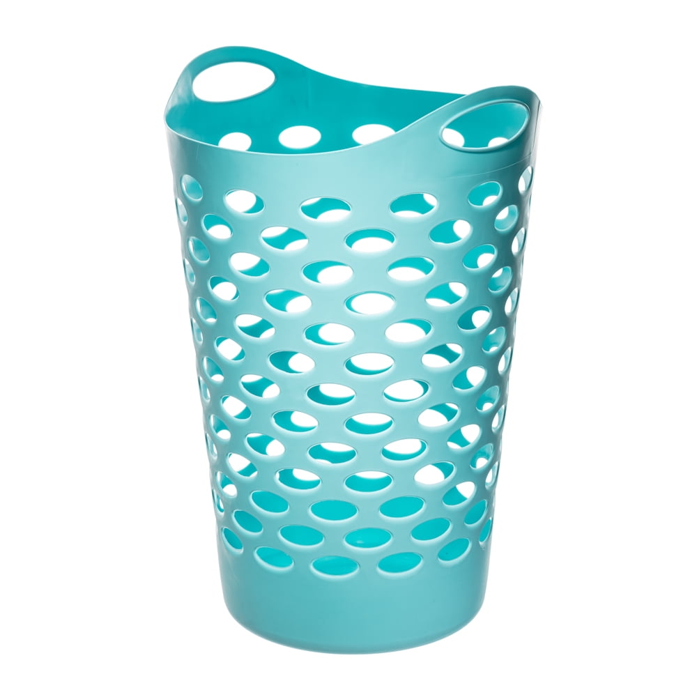 Mainstays 2 Bushel Flexible Round Laundry Hamper, 8 Pack, Teal