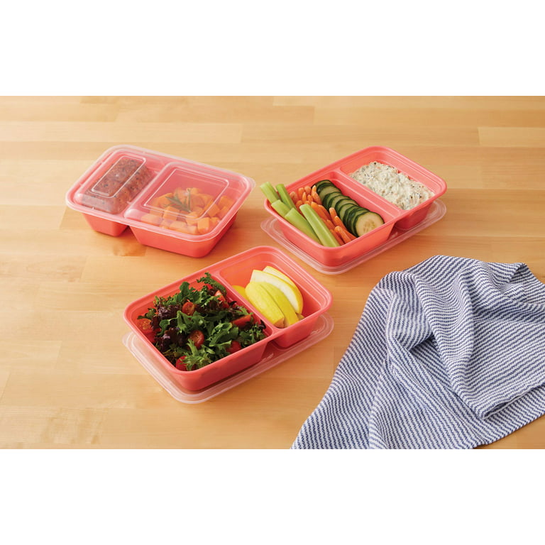 Easy Essentials Pantry 5-Cup Food Storage Containers, Set of 2, Clear