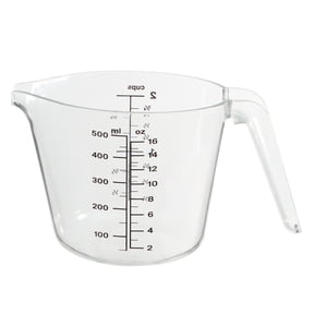 Mainstays 2-Cup Large Spout Plastic Measuring Cup, Clear