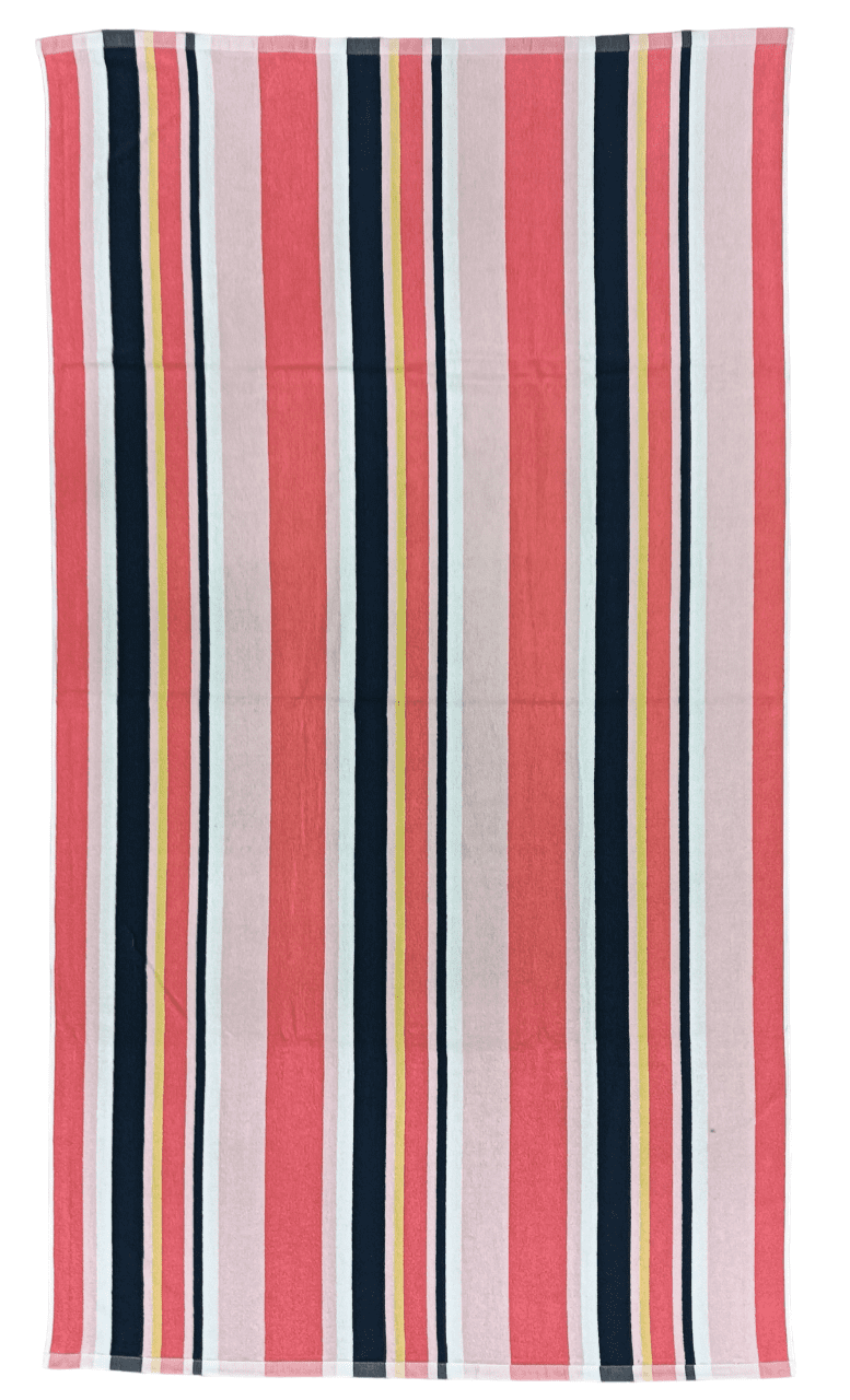 Mainstays 2 Pack Fouta, 72"x40", Cotton Blend Beach Towels, Coral