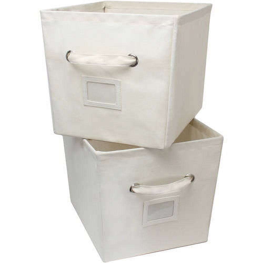 Mainstays 2 Pack Large Canvas Binsnatur