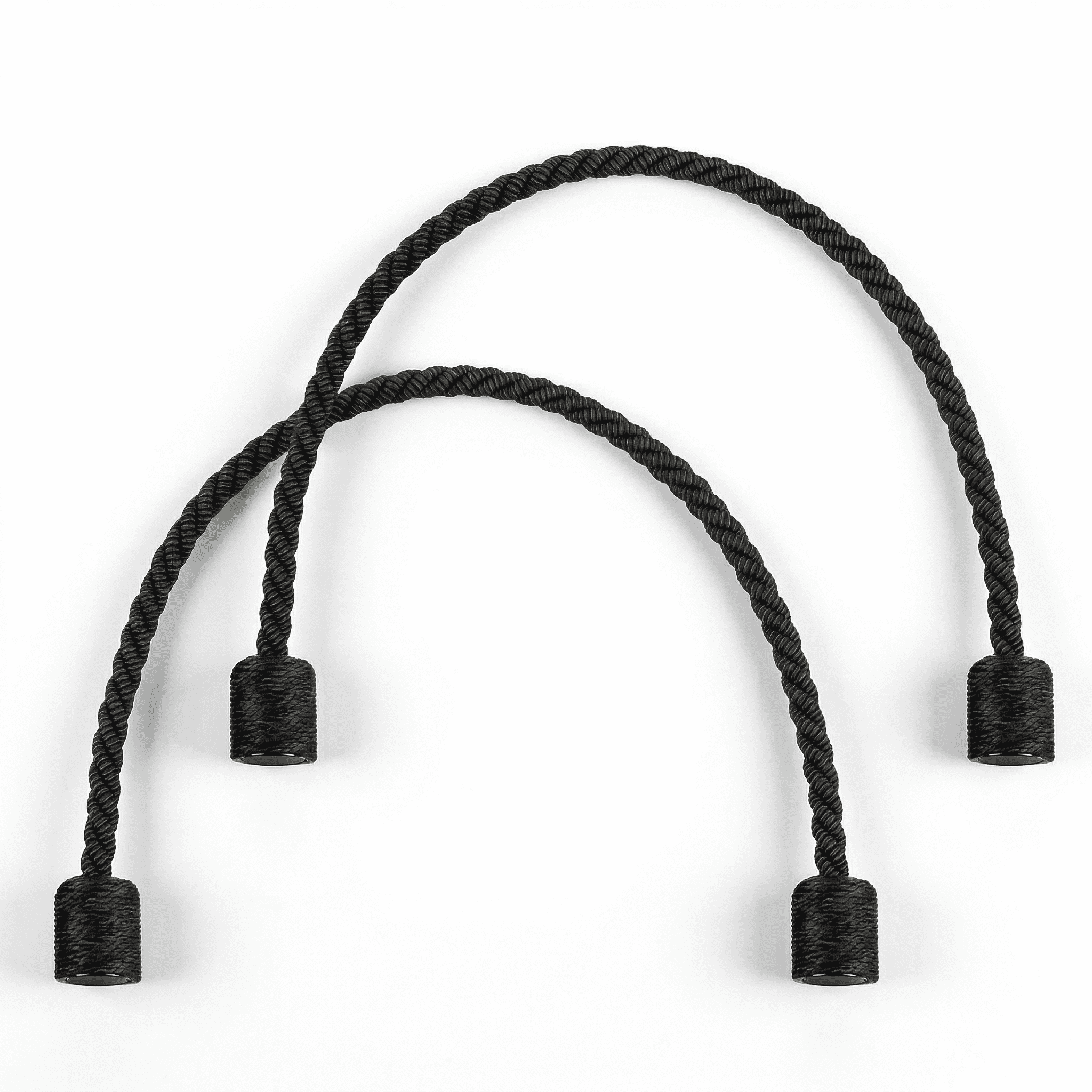 Mainstays 2-Pack Magnetic Tiebacks for Curtains, 17.5 Inch - Black