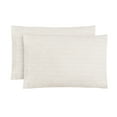 thumbnail image 1 of Mainstays 2-Piece 300 Thread Count Beige Geo Cotton Blend Percale Pillowcase Set, King, 1 of 8