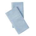 thumbnail image 1 of Mainstays 2-Piece 300 Thread Count Solid Placid-Blue Easy Care Cotton Blend Pillowcase Set, Standard/Queen, 1 of 4