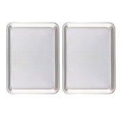 Mainstays Rectangular Aluminum Baking Sheet Set, 2-Piece, 7x10 Inches