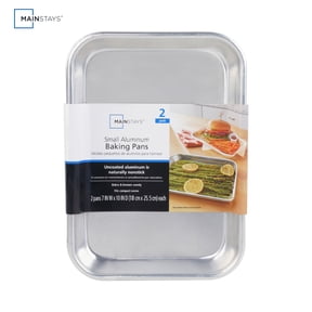 Mainstays Aluminum Baking Sheet 2pc Set, 7x10 inches, Burger Tray