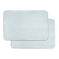 thumbnail image 1 of Mainstays 2- Piece Bath Rug Faux Fur Memory Foam, Soft Silver, 17" x 24", 1 of 4