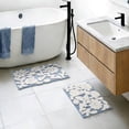 thumbnail image 1 of Mainstays 2 Piece Floral Bath Rug Set, Blue, 17" x 24" & 20" x 30", 1 of 6
