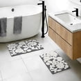 thumbnail image 1 of Mainstays 2 Piece Floral Bath Rug Set, Grey, 17" x 24" & 20" x 30", 1 of 7