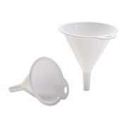 Mainstays 2-Piece Kitchen Funnel Set, White, Plastic