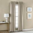 thumbnail image 1 of Mainstays Solid Blackout Curtain Panel Pair, Set of 2, Beige, 30”W x 95”L, 1 of 5