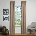 thumbnail image 1 of Mainstays Solid Blackout Curtain Panel Pair, Set of 2, Brown, 30"W x95"L, 1 of 5