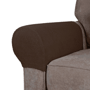 Mainstays 2-Piece Solid Print Polyester Sofa Slipcovers, Brown