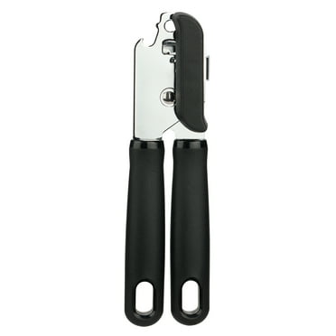 Mainstays 2 Ply Manual Can Opener with Integrated Bottle Opener, Black