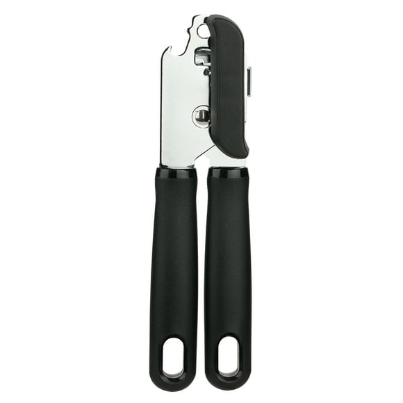 Mainstays 2 Ply Manual Can Opener with Integrated Bottle Opener, Black