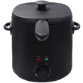thumbnail interactive-video image 1 of Mainstays Matte Black 2-Quart 1000W Electric Deep Fryer with Adjustable Thermostat, 1 of 18