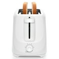 Mainstays 2Slice Toaster White with 6 Shade Settings and Removable
