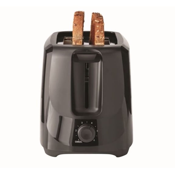 Mainstays 2 Slice Wide Slot Toaster with Crumb Tray, Black, TA1057