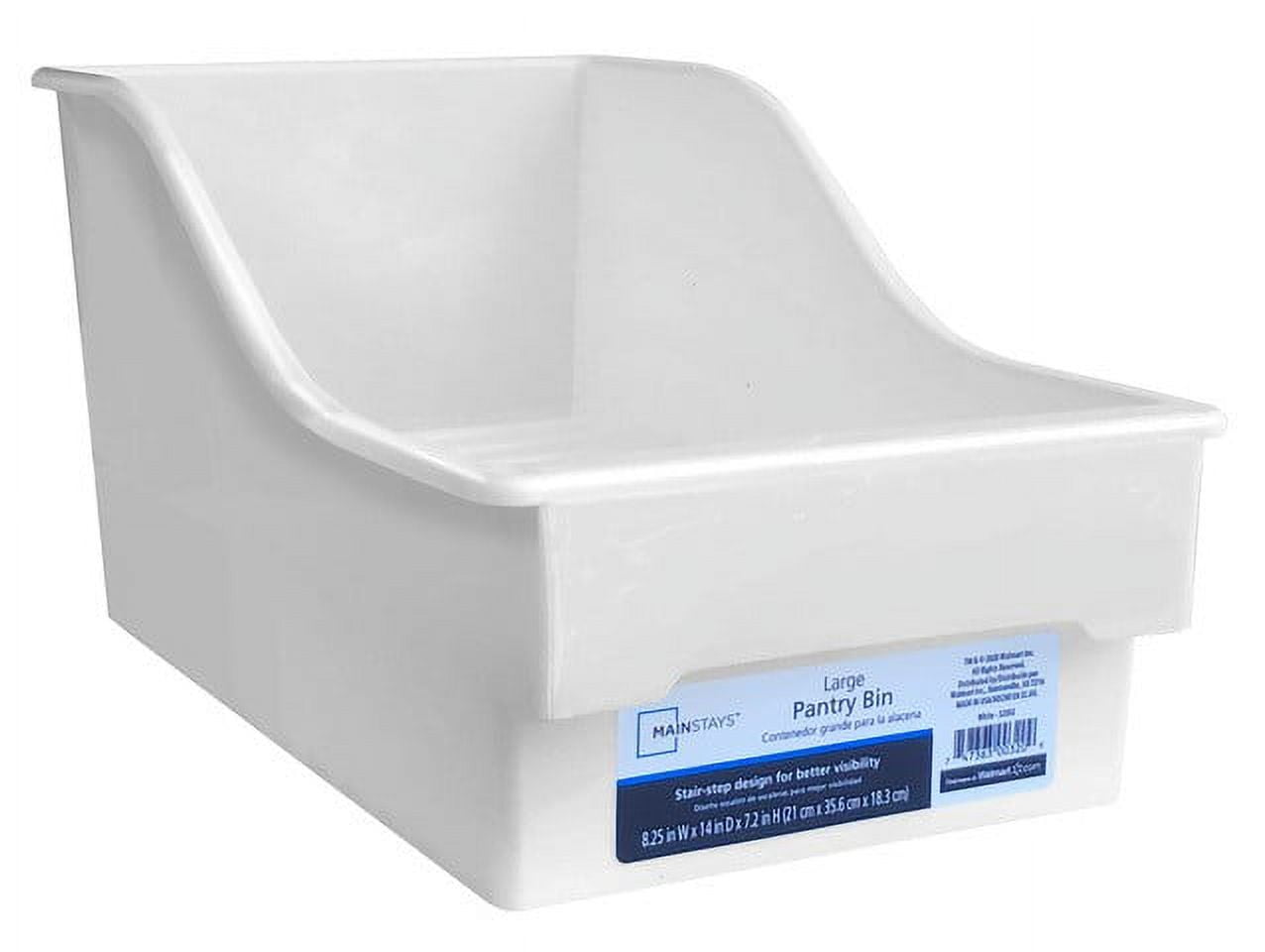 Large Plastic Open Face Pantry Bin White - Brightroom™ - ShopStyle