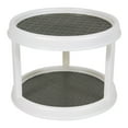 thumbnail image 1 of Mainstays 2-Tier Plastic Lazy Susan Turntable Organizer, Rotating Spice Rack for Kitchen Cabinet, Pantry and Countertop Organization, 1 of 12