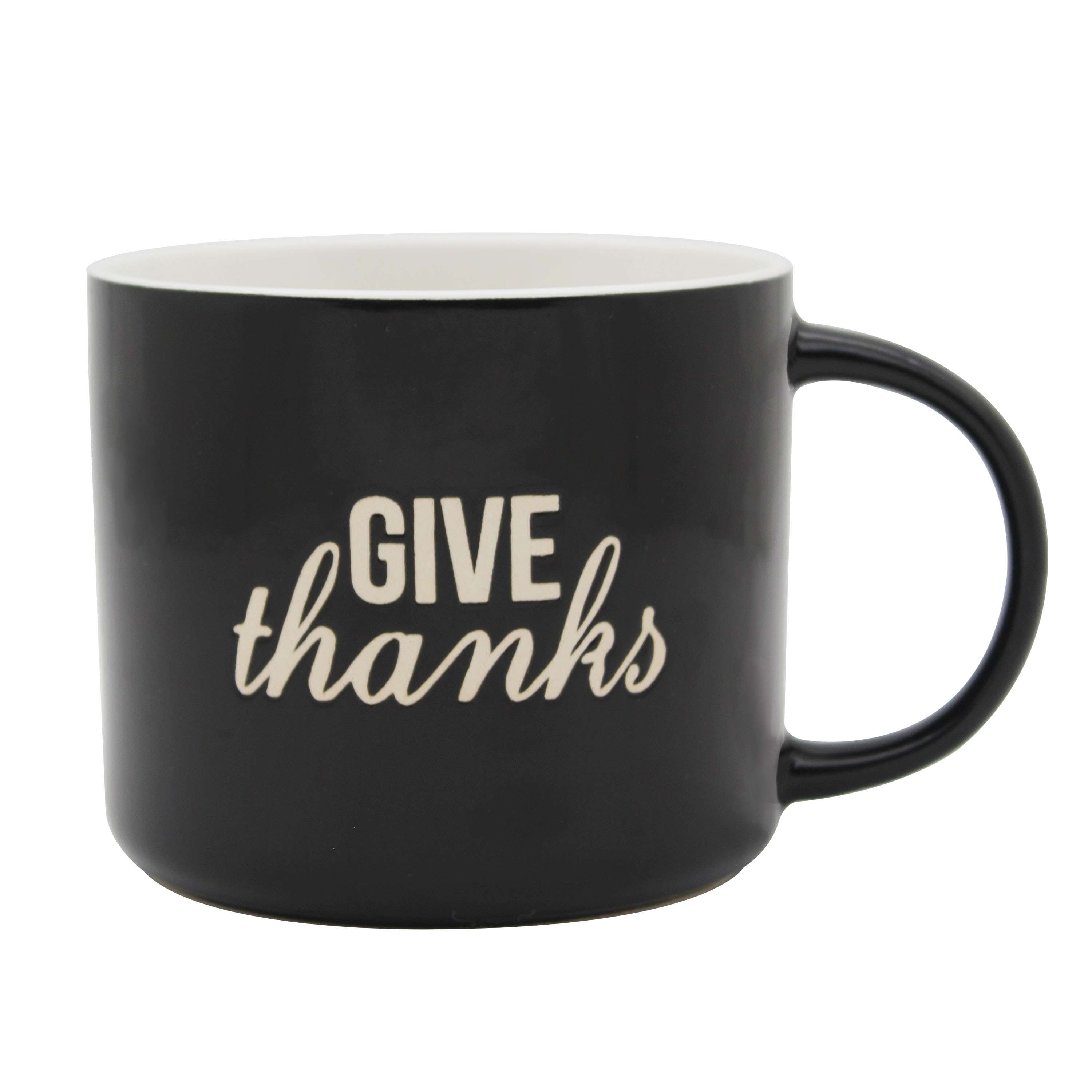 Mainstays 2-Wick 13-ounce Reusable Thanks Holiday Coffee Mug Scented Candle, Warm Apple Pie