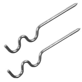 Mainstays 2 in. Clearance Wire Double Center Support Brackets, Set of 2, Silver Finish