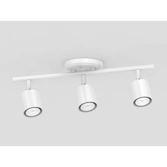 Mainstays 20" 3-Light White Round Back Linear Track Lighting Set