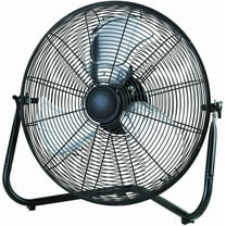 Mainstays 20" 3-Speed High Velocity Tiltable Black Steel Floor Fan