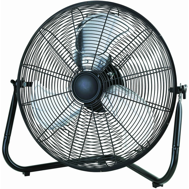 20 in. Black High Velocity Floor Fan, 3-Speed 20 in. Black High Velocity Floor Fan, 3-Speed