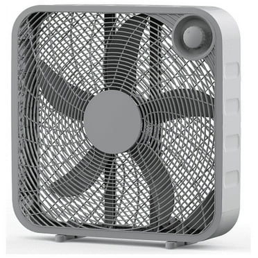 Mainstays 20" 3-Speed Portable Box Fan, New, FB50-16HS, Silver